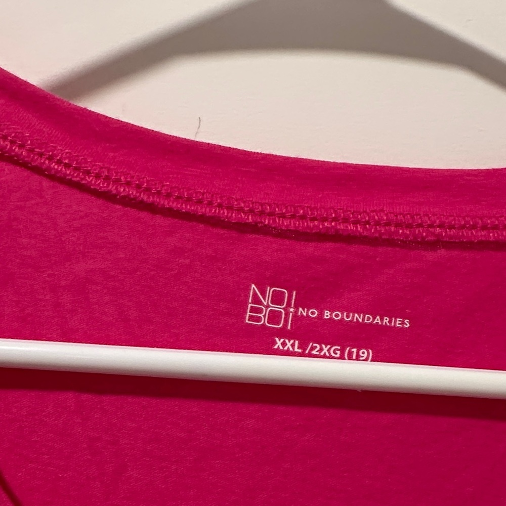 No Boundaries Fuchsia Tee XXL